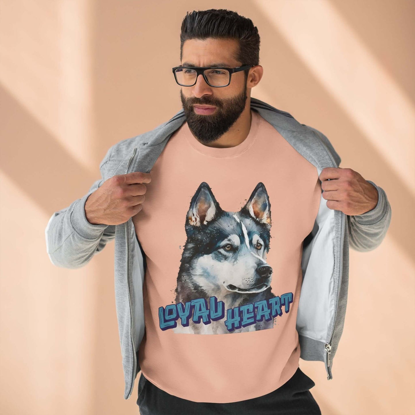 Loyal Heart Dog Lover Unisex Crewneck Sweatshirt style 3