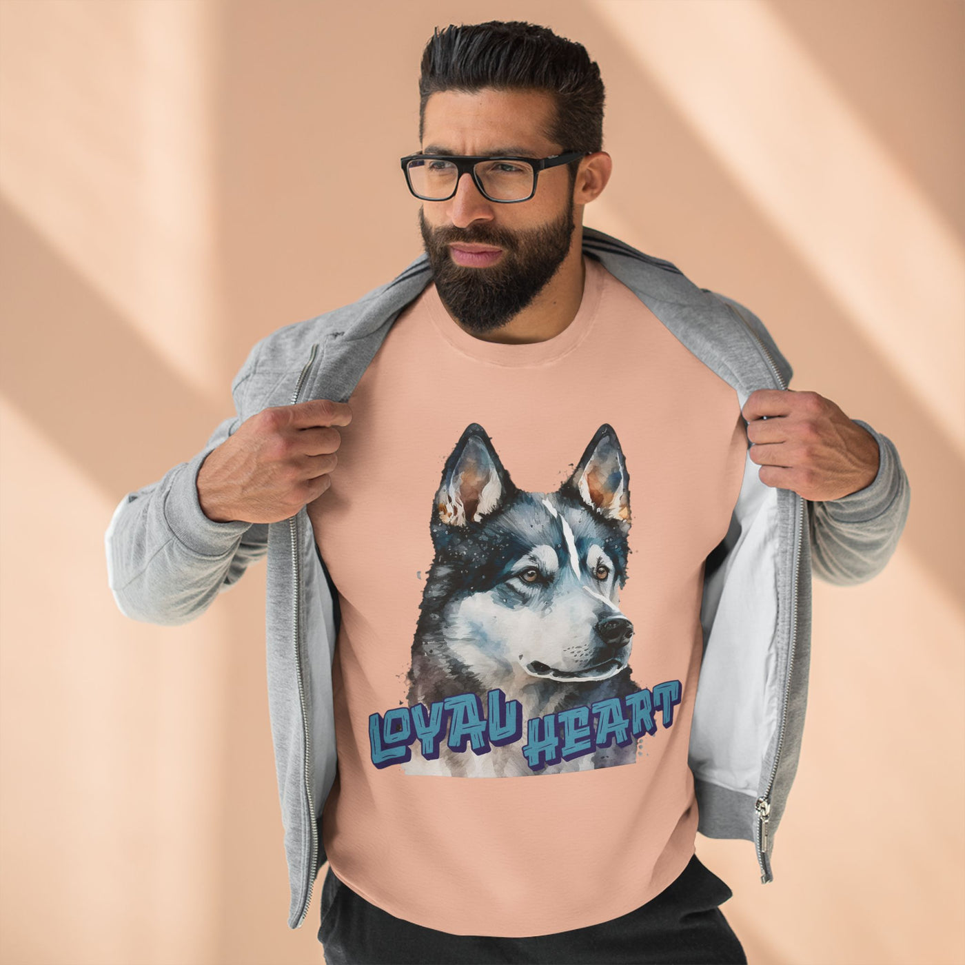 "Loyal Heart" Dog Lover style 3 Unisex Crewneck Sweatshirt
