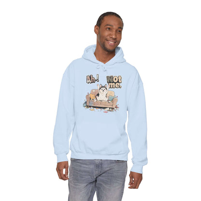 Ah Not Me - Cute Husky Unisex Pullover Hoodie for Dog Lover