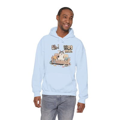 Ah! Not Me. Cute Husky Unisex Pullover Hoodie for Dog Lover