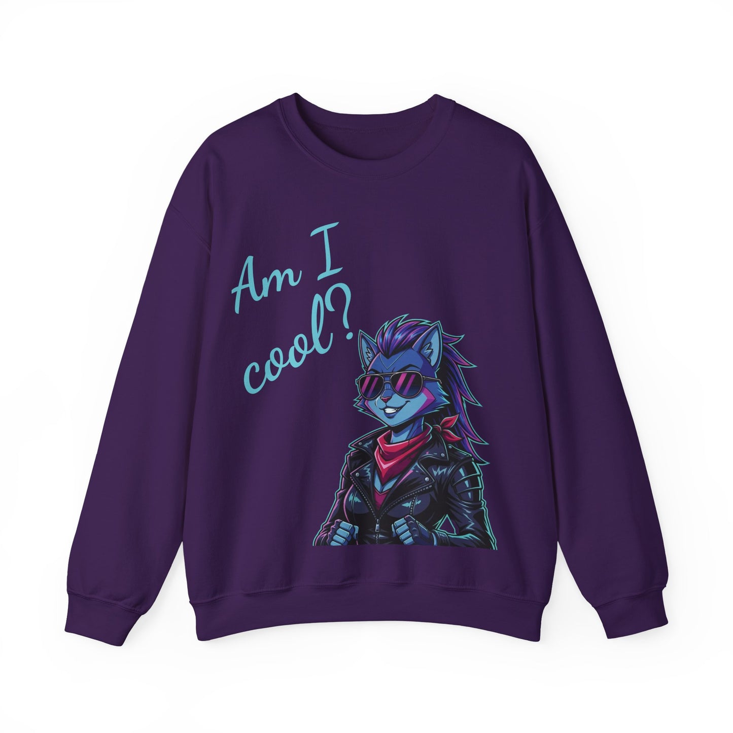 Cool Cat Unisex Heavy Blend Crewneck Sweatshirt style 2