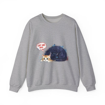 Watercolor painting style 1 Men & Women Cute Cat Pile Crewneck Sweatshirt