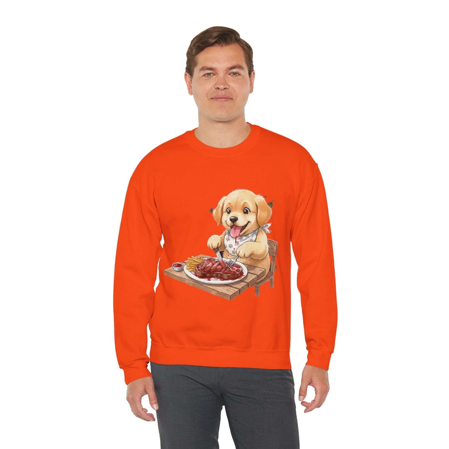 Watercolor Dog painting Unisex Crewneck Sweatshirt style 1