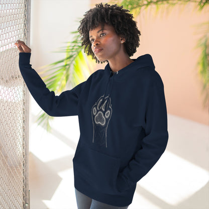 Cat Paw-Inspired Cozy Comfort Unisex Fleece Hoodie