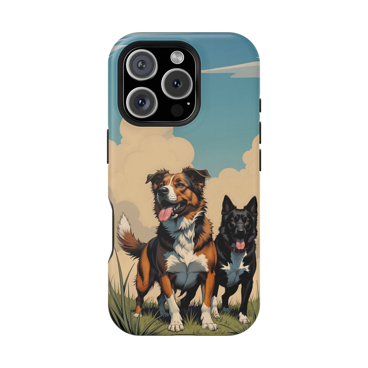Dog Lovers' Magnetic Impact-Resistant Phone Case comic style 2, Cute Dog Design, Pet Owner Gift, Animal Lover Accessory, Birthday Gift for Dog Lovers