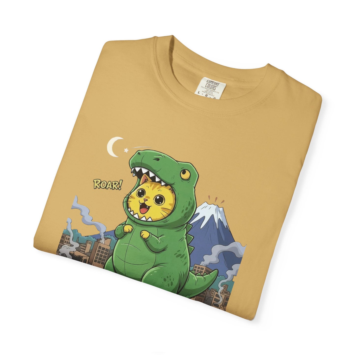 Cat cosplay Godzilla Funny Design Unisex T-Shirt style 1