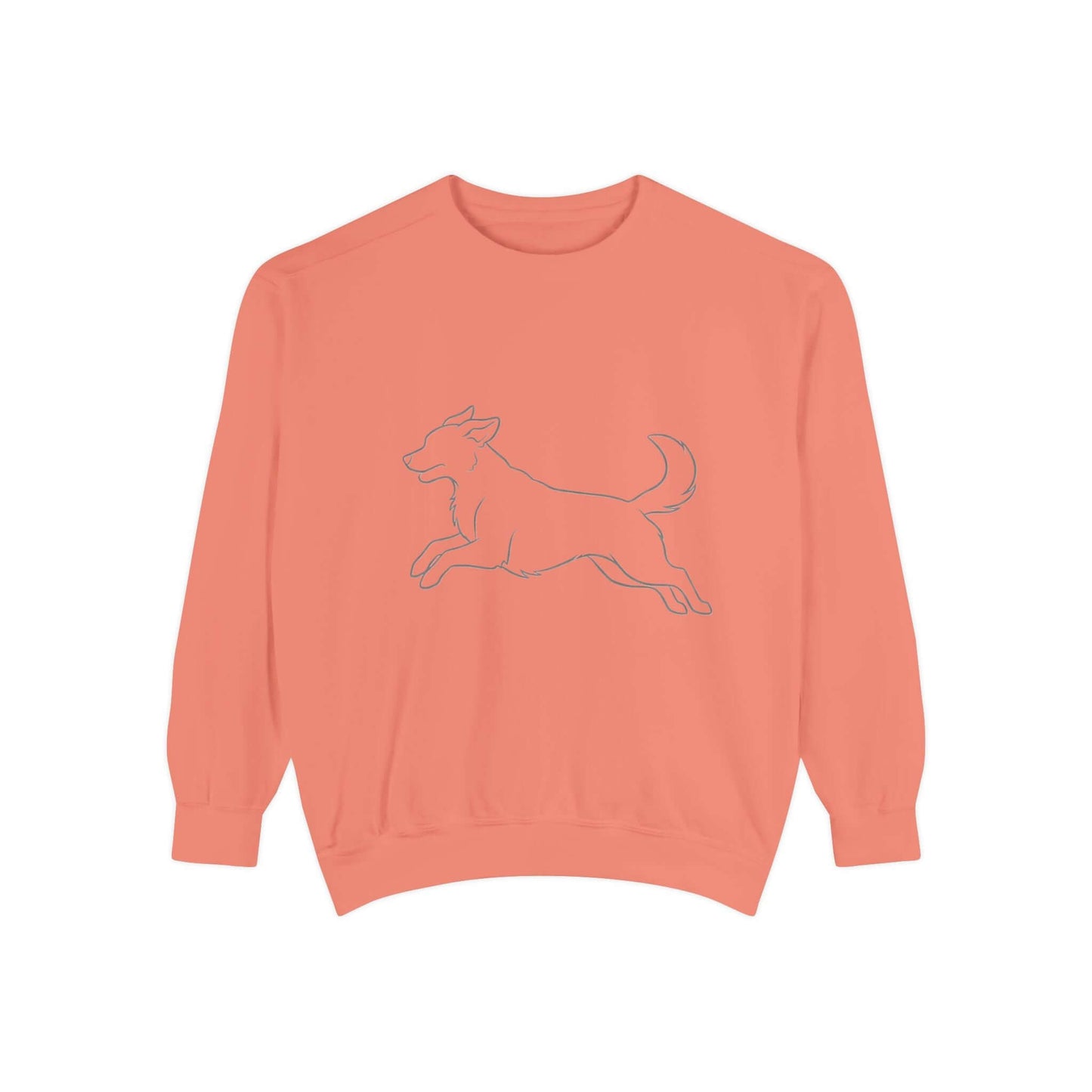 Running Dog Shadow Cozy Graphic Unisex Crewneck Sweatshirt style 1