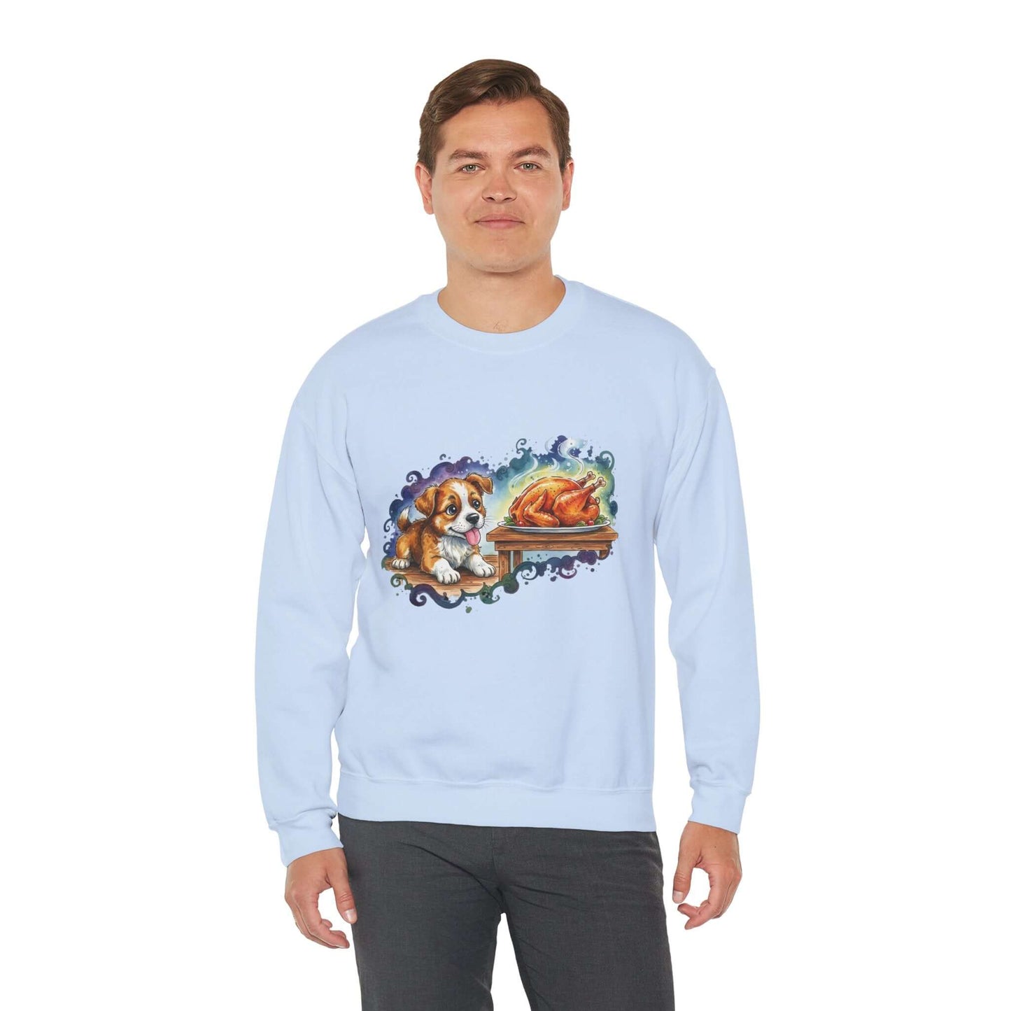 Watercolor Dog painting Unisex Crewneck Sweatshirt style 3