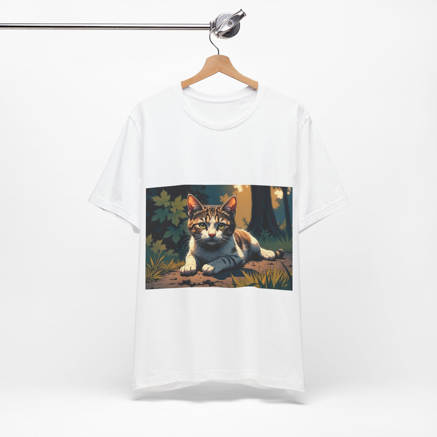 Cool Cat Graphic Tee style 2 - Unisex Jersey Short Sleeve Tee, Cat Lover Gift, Cute Cat T-Shirt, Casual Wear, Pet Owner Apparel