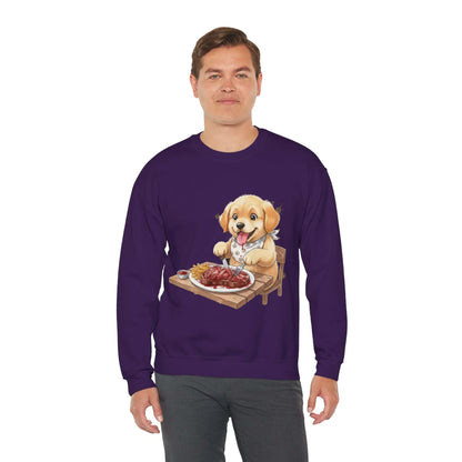 Watercolor Dog painting Unisex Crewneck Sweatshirt style 1