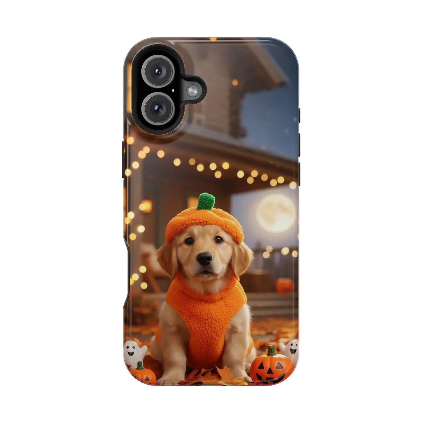 Halloween cute puppy photo style 3 Magnetic Impact-Resistant Phone Case, Cute Dog Design, Pet Owner Gift, Animal Lover Accessory, Birthday Gift for Dog Lovers