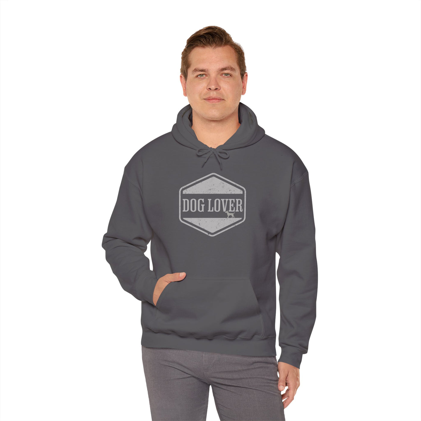 Dog Lover plus Slogan on Back Unisex Pullover Hoodie
