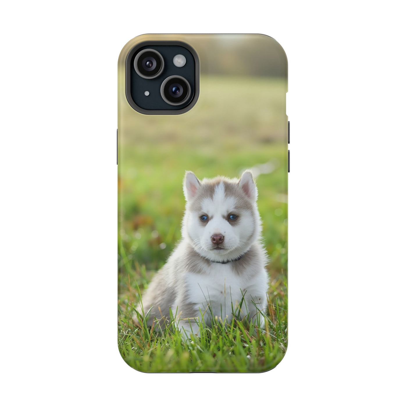 Magnetic Dog Case style 1 for Apple iPhone, Cute Puppy Phone Cover, Impact-Resistant Dog Lover Gift, Pet Protection Case, Animal-Themed Phone Accessory