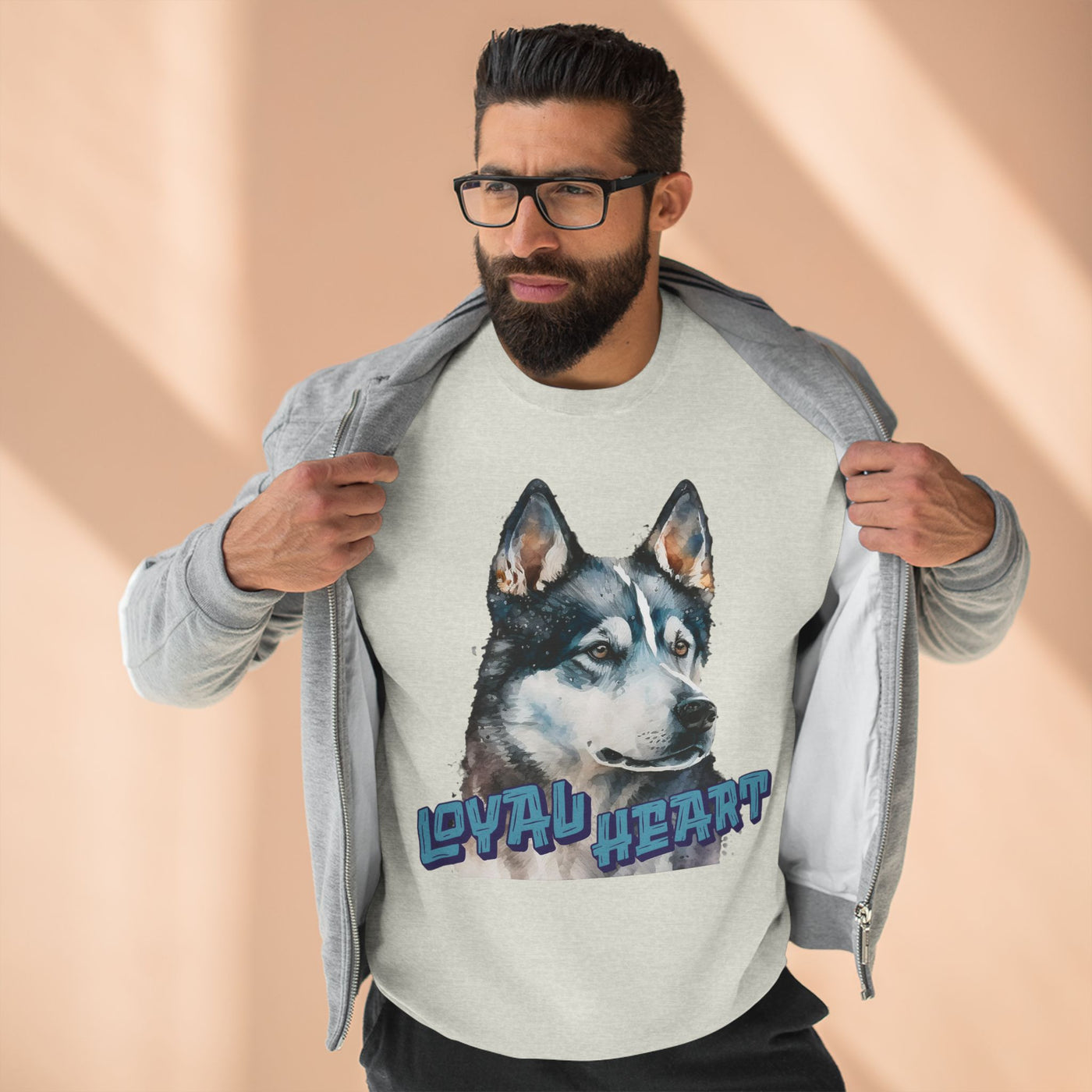 "Loyal Heart" Dog Lover style 3 Unisex Crewneck Sweatshirt