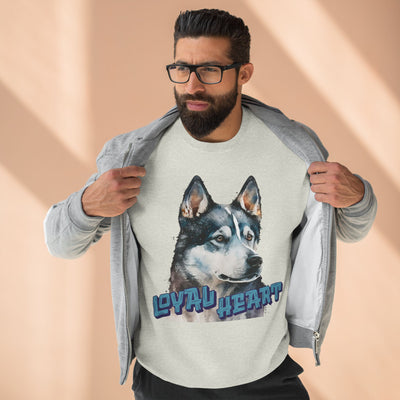 "Loyal Heart" Dog Lover style 3 Unisex Crewneck Sweatshirt