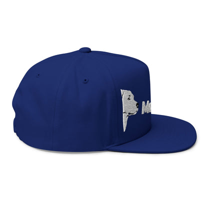 Stylish Embroidered Dog Mom Flat Bill Cap style 4