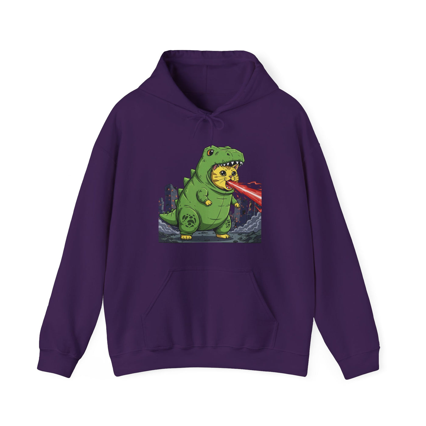 Cat cosplay Godzilla style 4 Unisex Hoodie - Fun & Playful Design