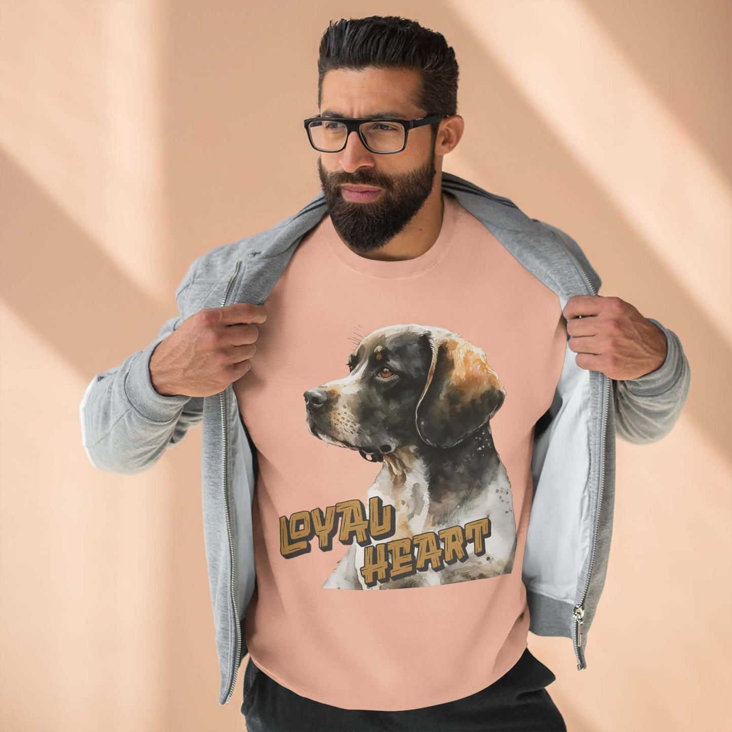 Loyal Heart Dog Lover Unisex Crewneck Sweatshirt style 4
