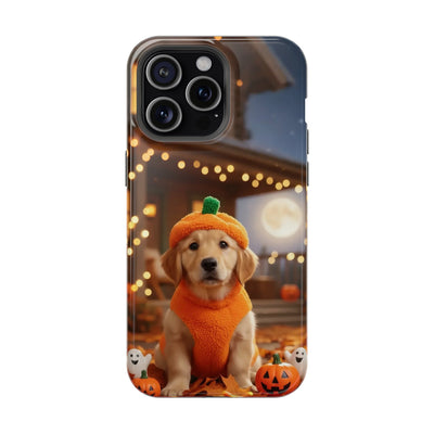 Halloween cute puppy photo style 3 Magnetic Impact-Resistant Phone Case, Cute Dog Design, Pet Owner Gift, Animal Lover Accessory, Birthday Gift for Dog Lovers