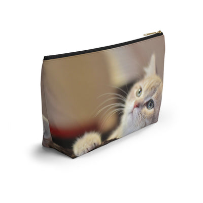 Cute Cat Accessory Pouch | Travel Accessory, Fun Gift, Pet Lover's Item, Unique Accessory Pouch, Travel Essentials