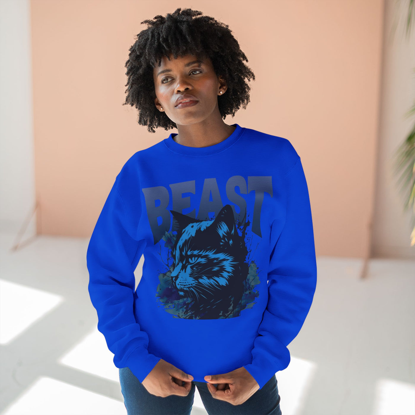 "Beast" Cat Lover style 1 Unisex Crewneck Sweatshirt