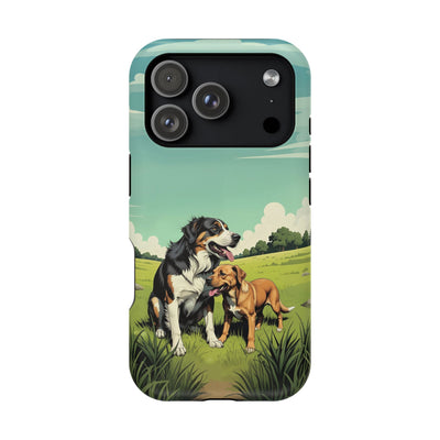 Dog Lovers' Magnetic Impact-Resistant Phone Case comic style 3, Cute Dog Design, Pet Owner Gift, Animal Lover Accessory, Birthday Gift for Dog Lovers