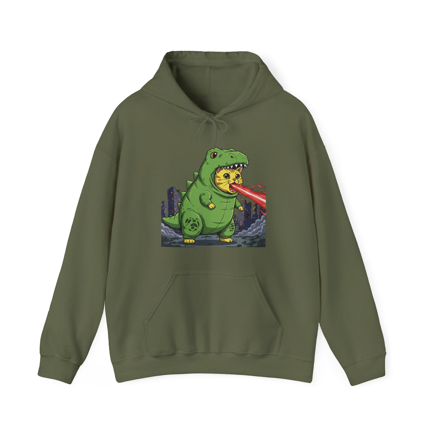Cat cosplay Godzilla style 4 Unisex Hoodie - Fun & Playful Design