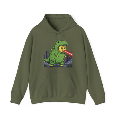 Cat cosplay Godzilla style 4 Unisex Hoodie - Fun & Playful Design
