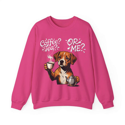 Coffee Tea Or Me - Dog Graphic Unisex Crewneck Sweatshirt