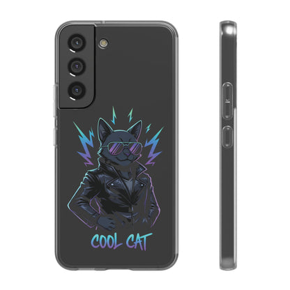Cool Cat Anime Flexi iPhone & Samsung Galaxy Phone Case