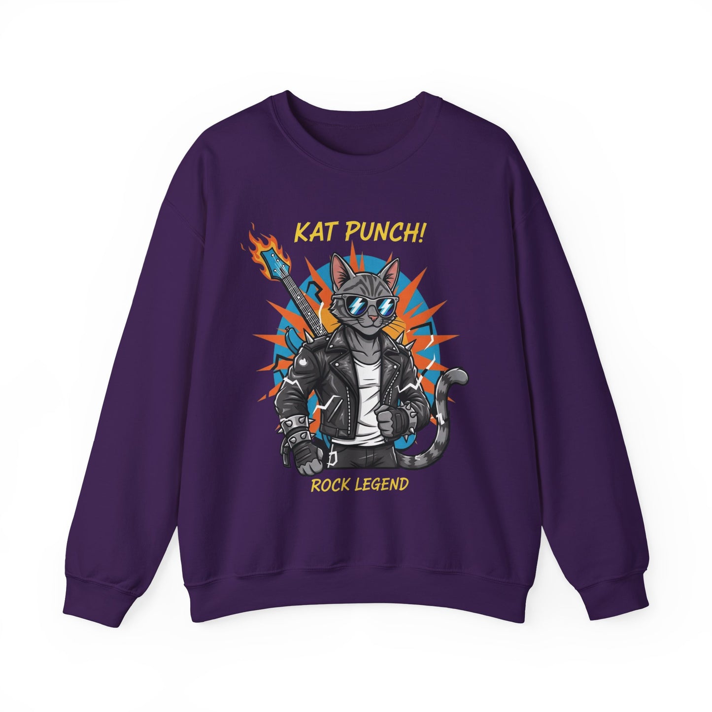 Cool Cat Unisex Heavy Blend Crewneck Sweatshirt style 1