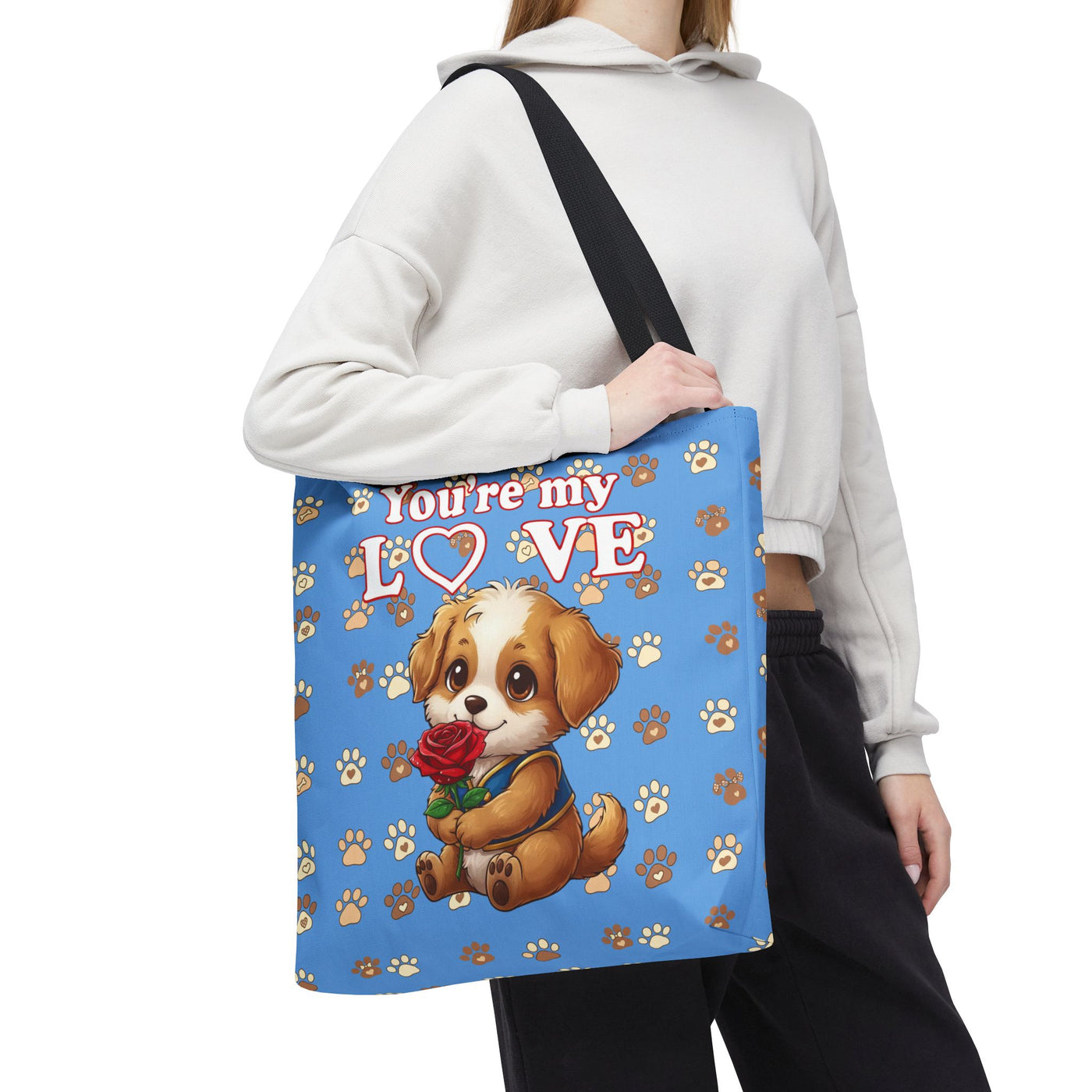 Cute Dog Lover Tote Bag - You're My Love style 1