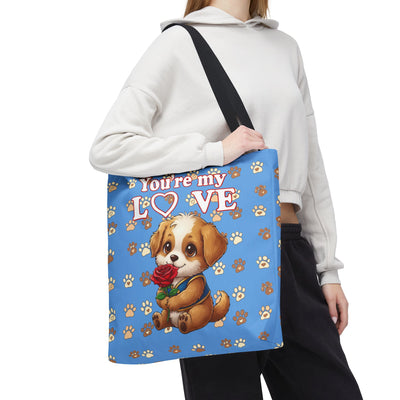 Cute Dog Lover Tote Bag - You're My Love style 1