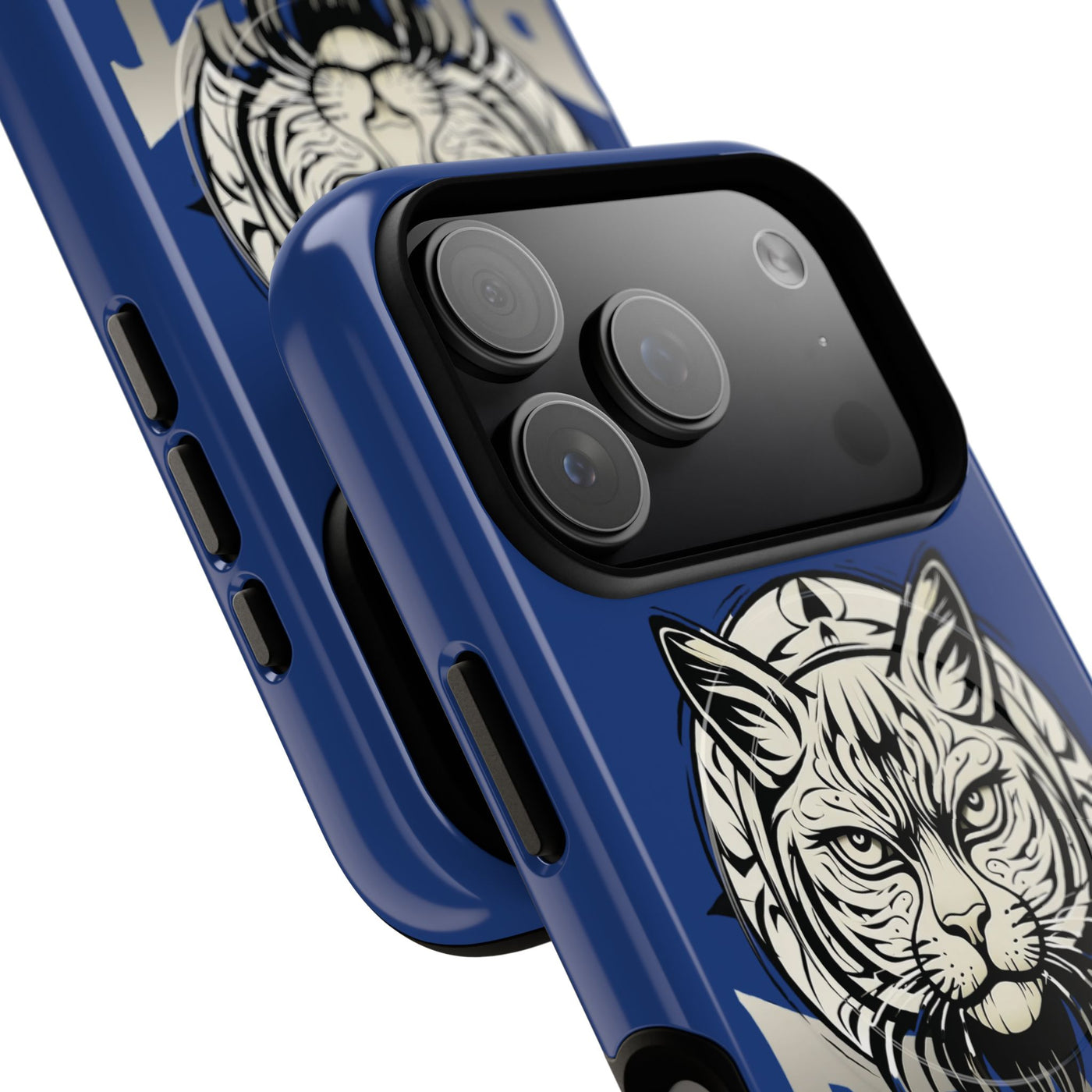 Beast Cat Blue Tough Magnetic iPhone 17 / 17 Air / Pro / Pro Max Protective Case support MagSafe