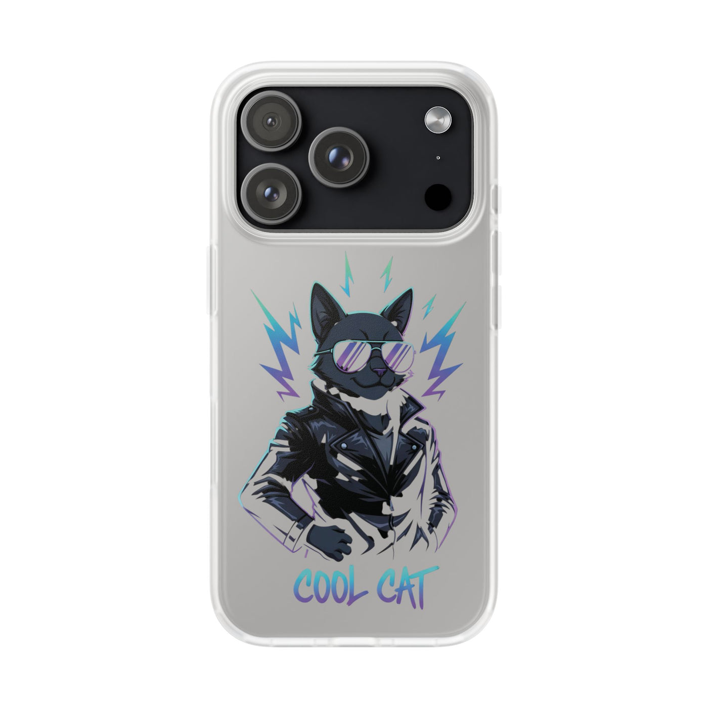 Cool Cat Anime style Flexi Case for Cat Lovers