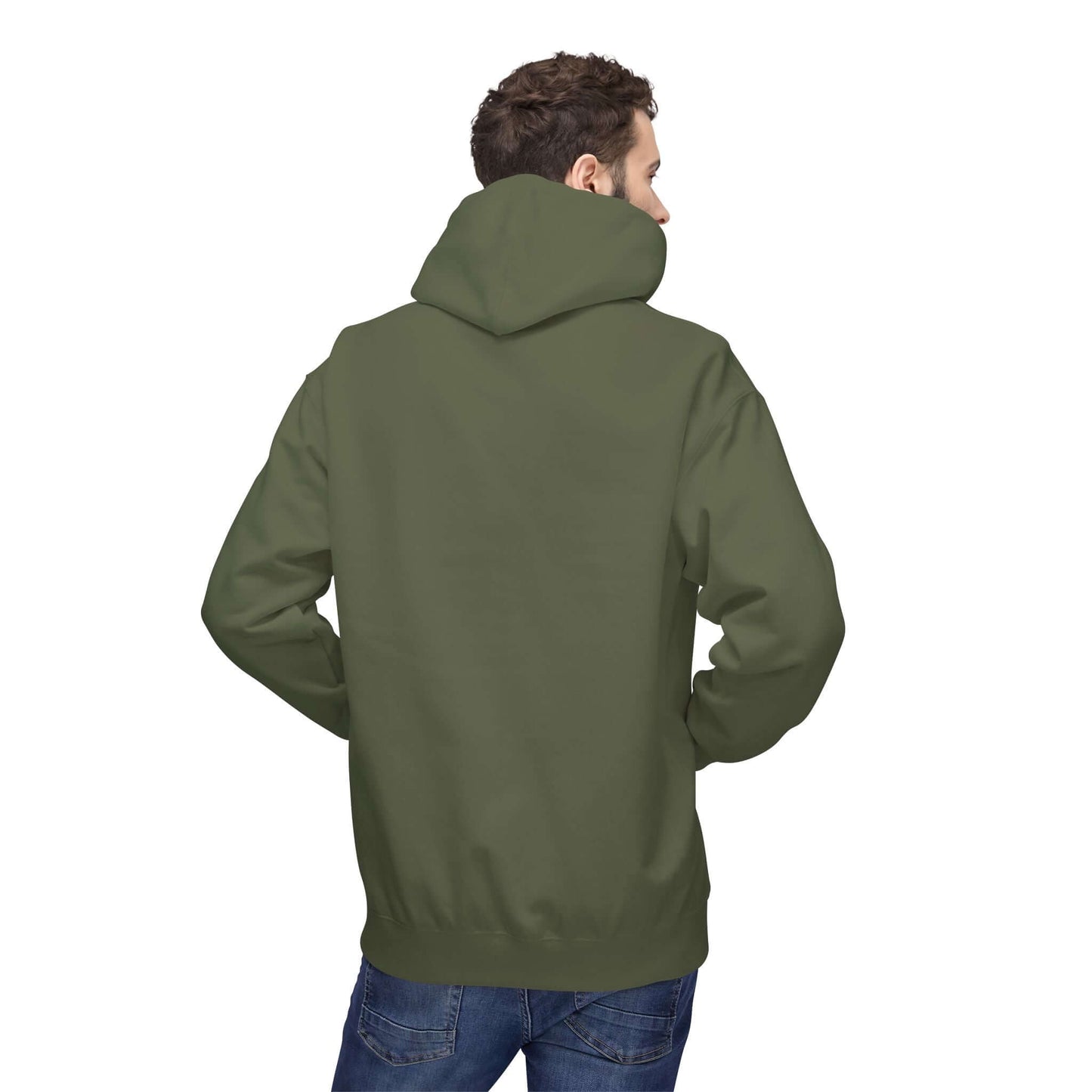Kitten hiding in Christmas stocking Unisex Fleece Hoodie style 4