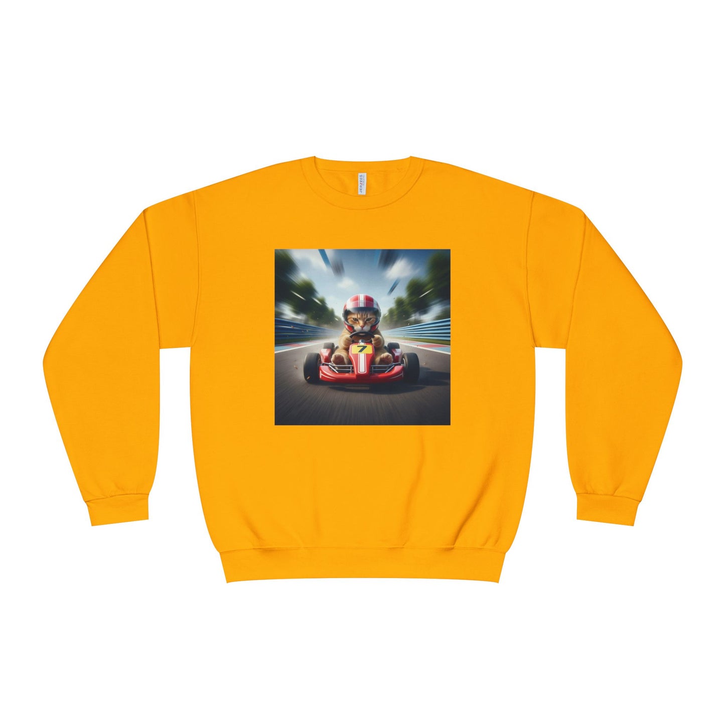 Go Kart Cat Unisex NuBlend Crewneck Sweatshirt style 3