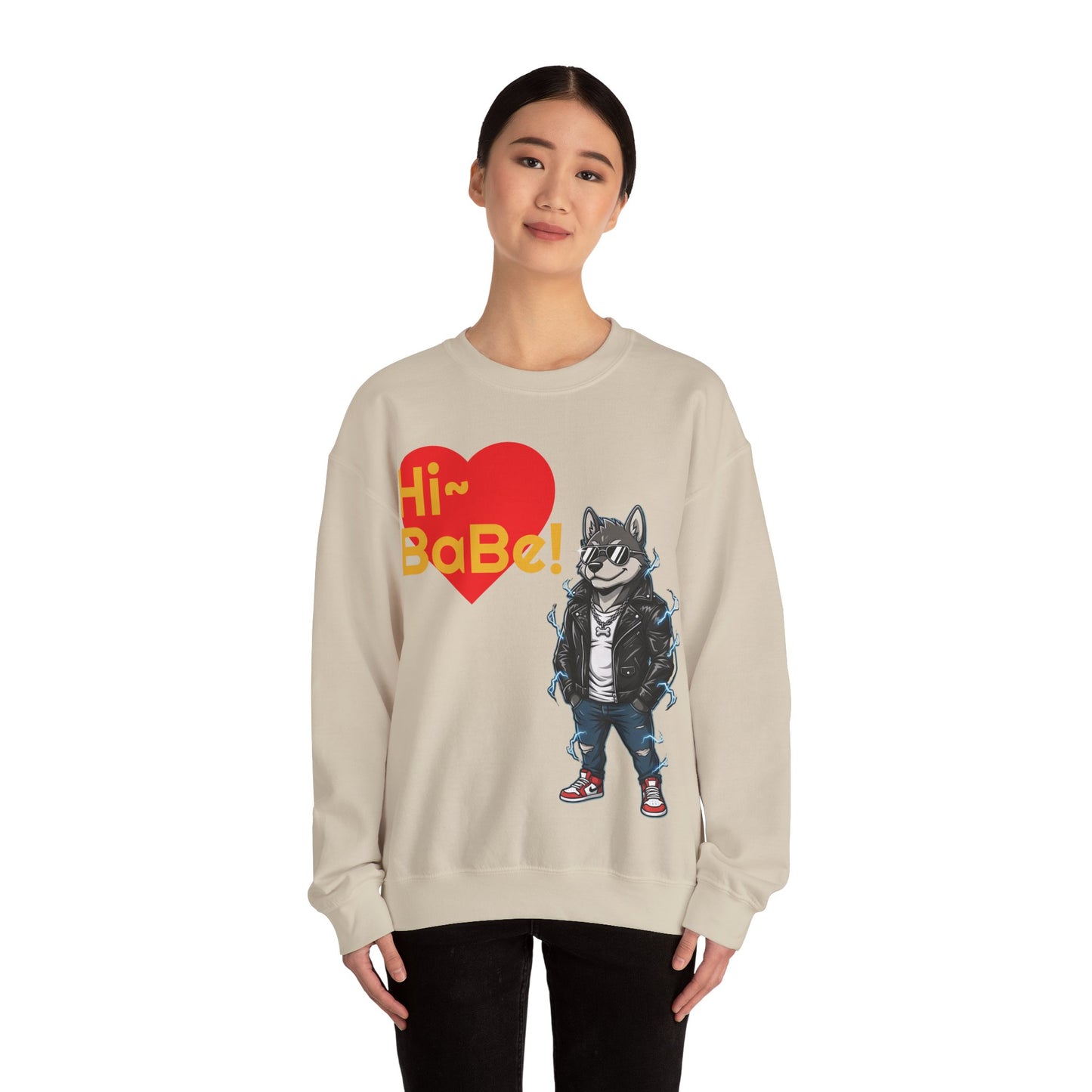 Cool Dog Unisex Heavy Blend Crewneck Sweatshirt style 3