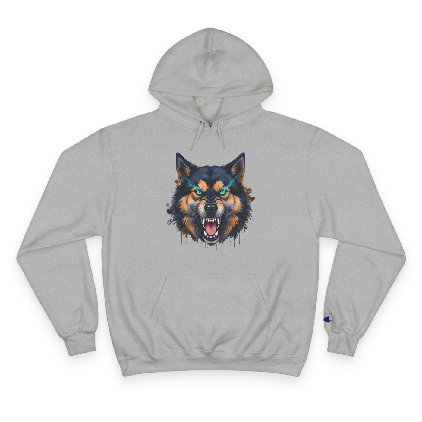 Angry Dog style 1 Men and Women Champion Hoodie