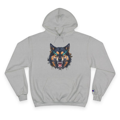 Angry Dog style 1 Men and Women Champion Hoodie