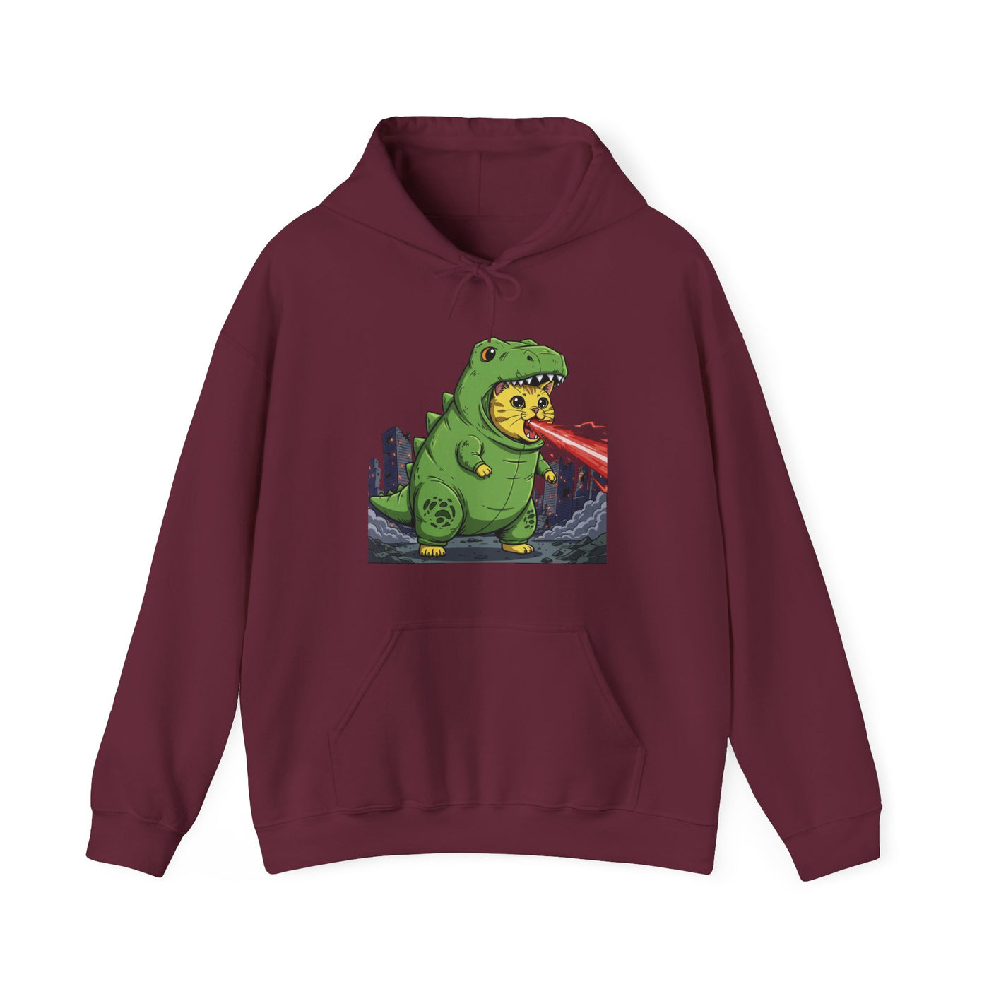 Cat cosplay Godzilla style 4 Unisex Hoodie - Fun & Playful Design