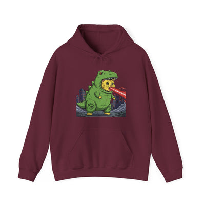Cat cosplay Godzilla style 4 Unisex Hoodie - Fun & Playful Design