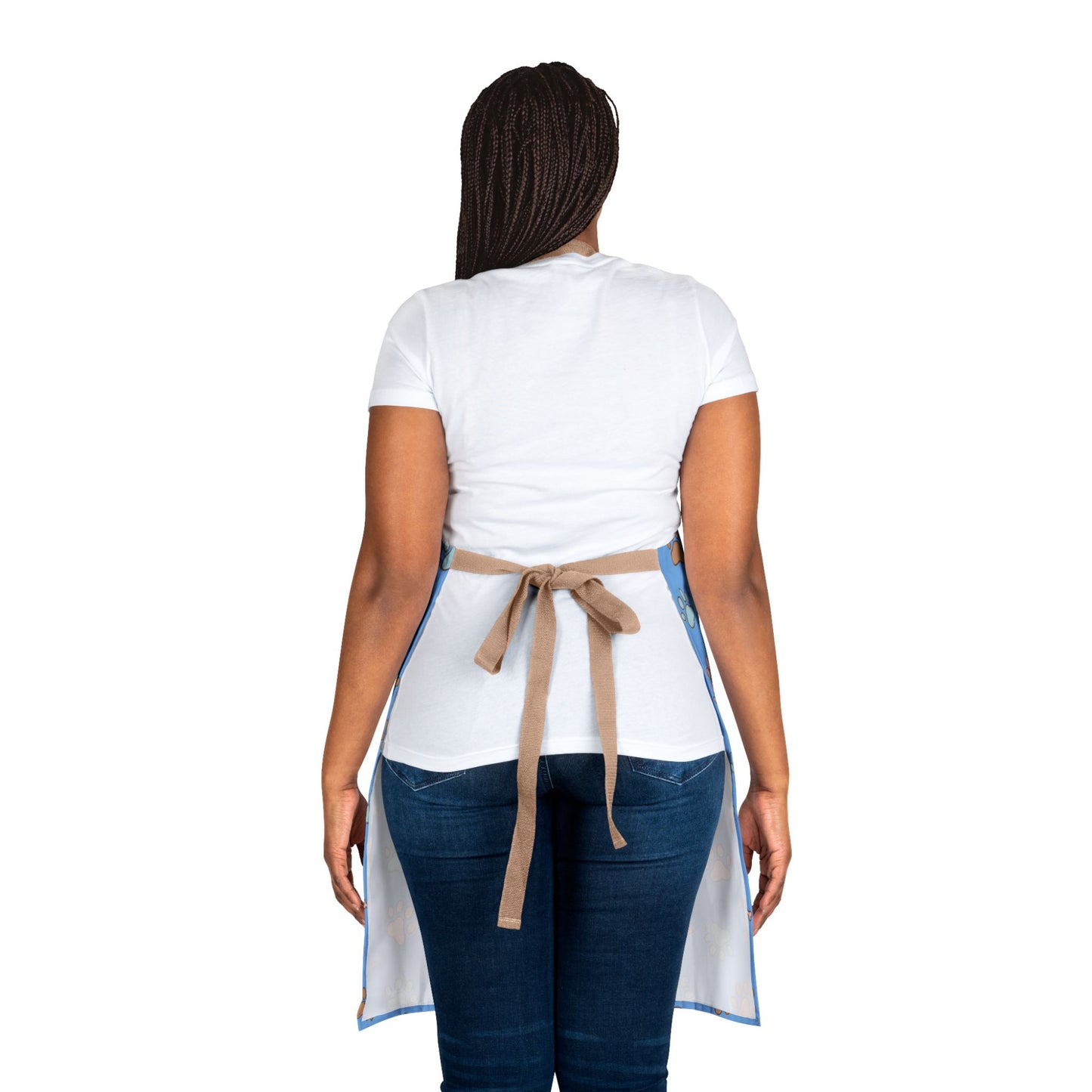 Cute Dog Paw Print 5-Color Straps Kitchen Apron