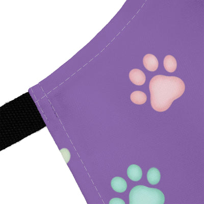 Cute Pet Lover's Apron with 5-Color Straps, Cat Paw Print Kitchen Apron, Gift for Animal Lovers, Cooking Accessory, Pet-Themed Gift