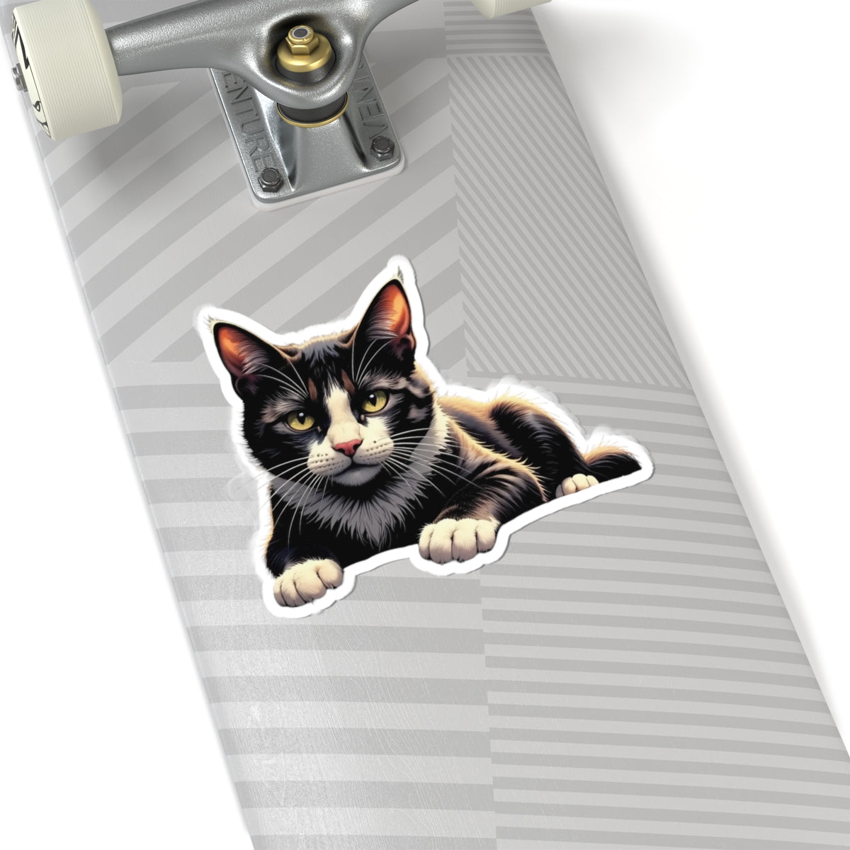 Cute Cat Kiss-Cut Stickers, Black Cat Vinyl Decals for Pet Lovers, Laptop Stickers, Cat Lover Gifts, Custom Pet Stickers