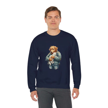 Watercolor Dog painting Unisex Crewneck Sweatshirt style 6