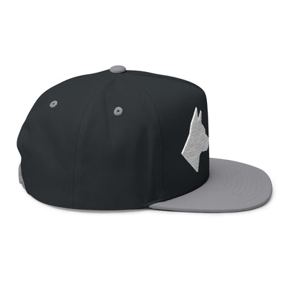 Stylish Embroidered Dog Mom Flat Bill Cap style 3