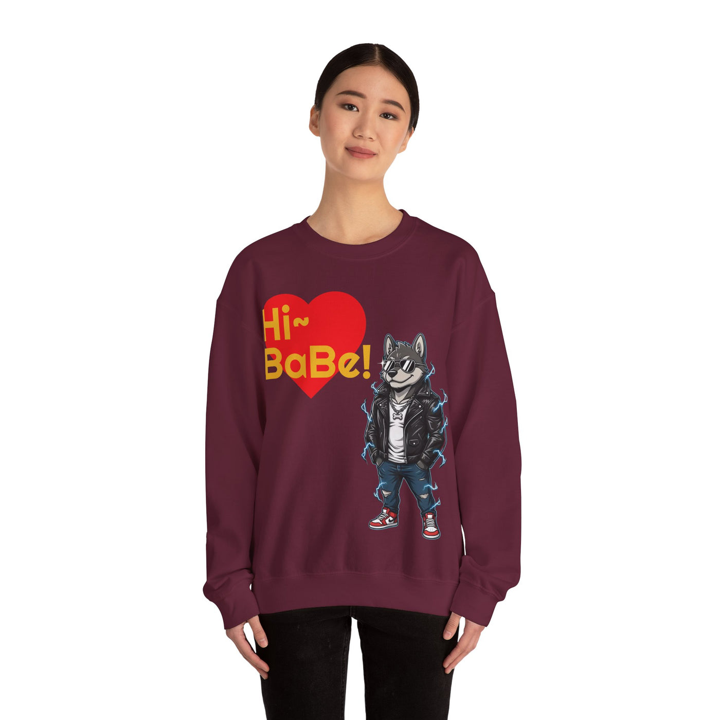 Cool Dog style 3 Unisex Crewneck Sweatshirt | Cozy Gift for Dog Lovers, Casual Wear, Unique Graphic Sweatshirt, Birthday Gift, Everyday Style