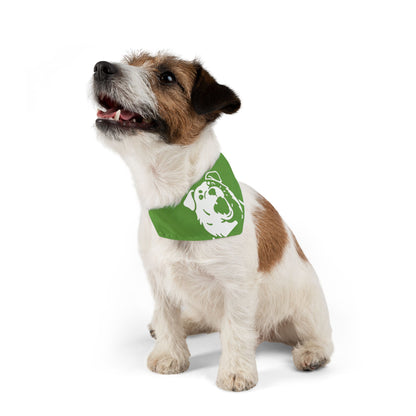 Dog Head Bandana Collar Cats and Dogs Accessory Green