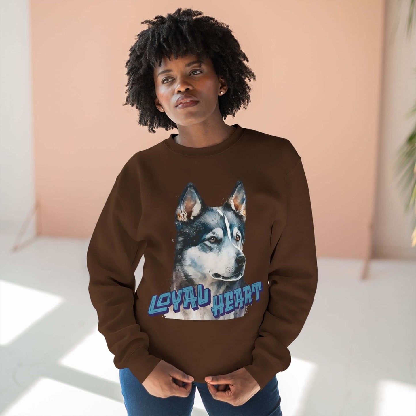 Loyal Heart Dog Lover Unisex Crewneck Sweatshirt style 3